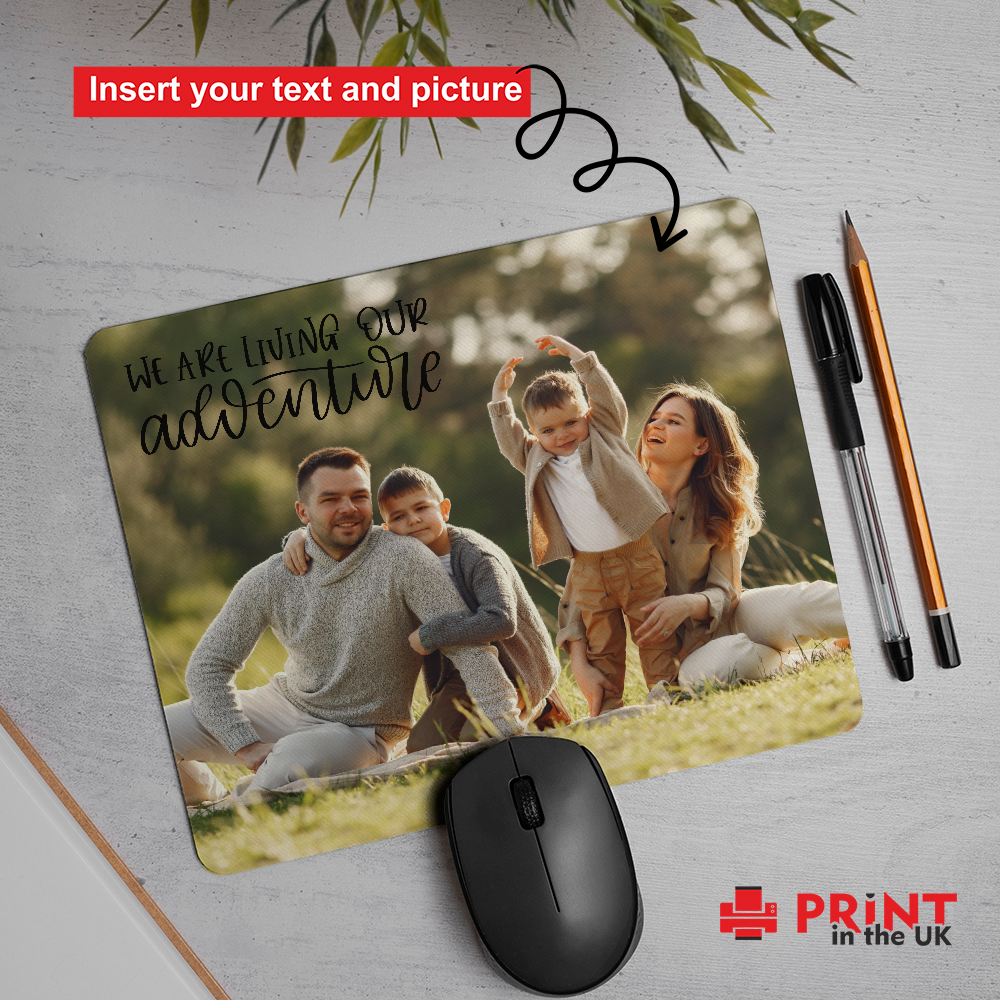 Mouse Pad | Custom Picture and Text | 195 mm x 235mm | 5 mm thickness