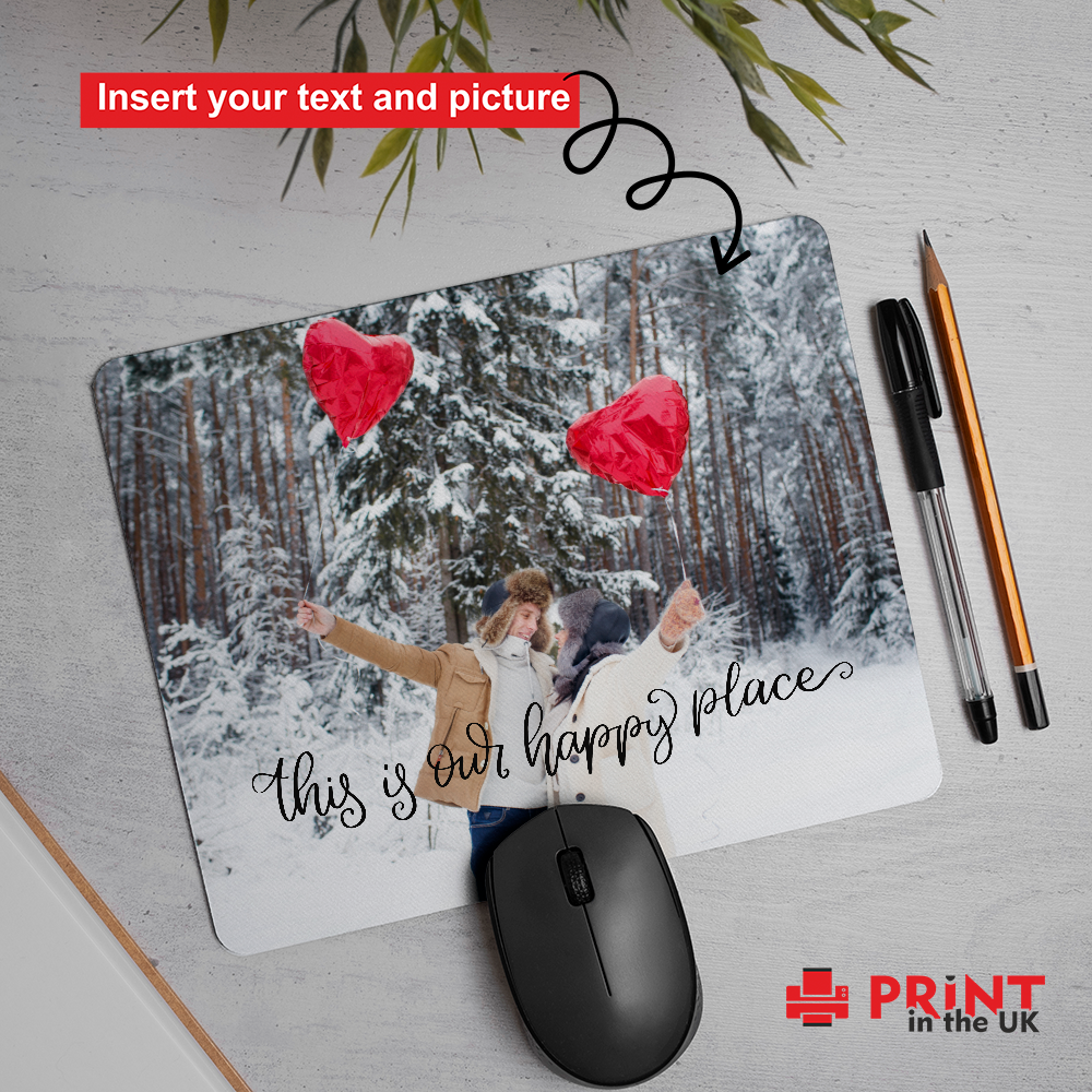 Mouse Pad | Custom Picture and Text | 195 mm x 235mm | 5 mm thickness