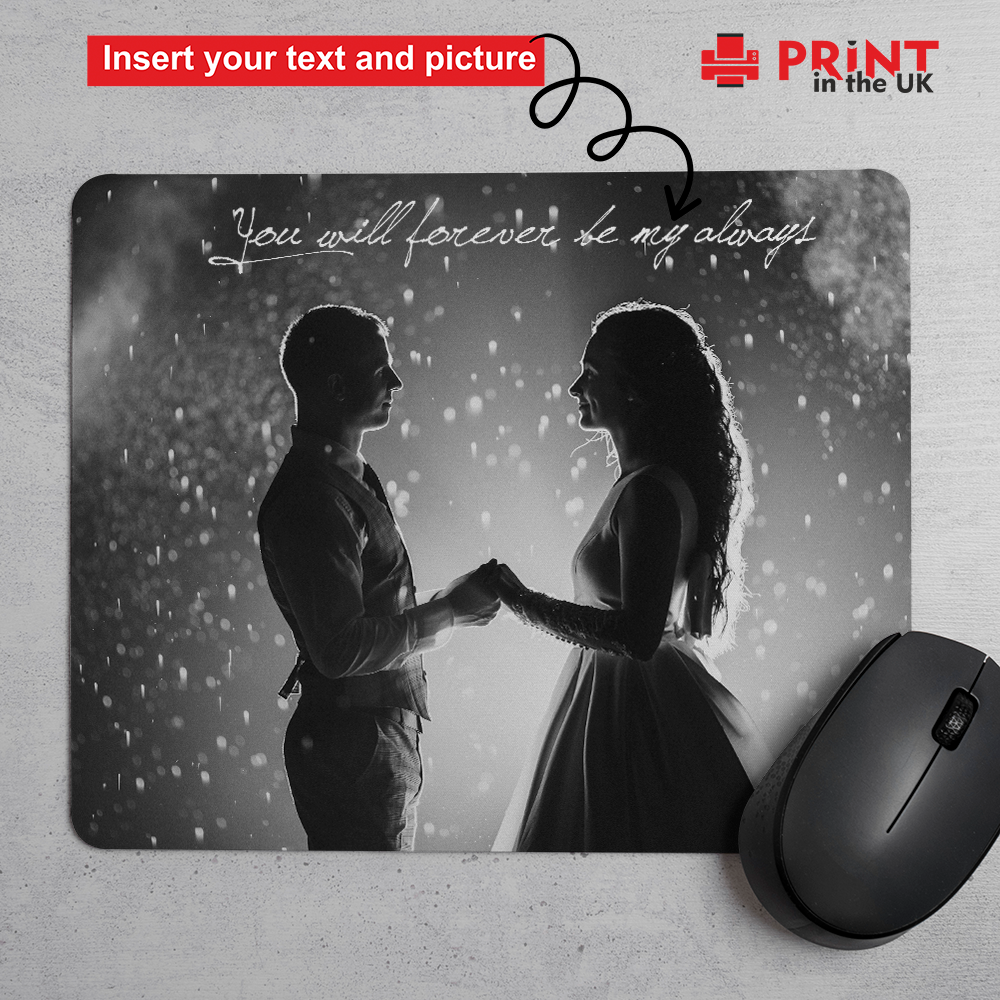 Mouse Pad | Custom Picture and Text | 195 mm x 235mm | 5 mm thickness